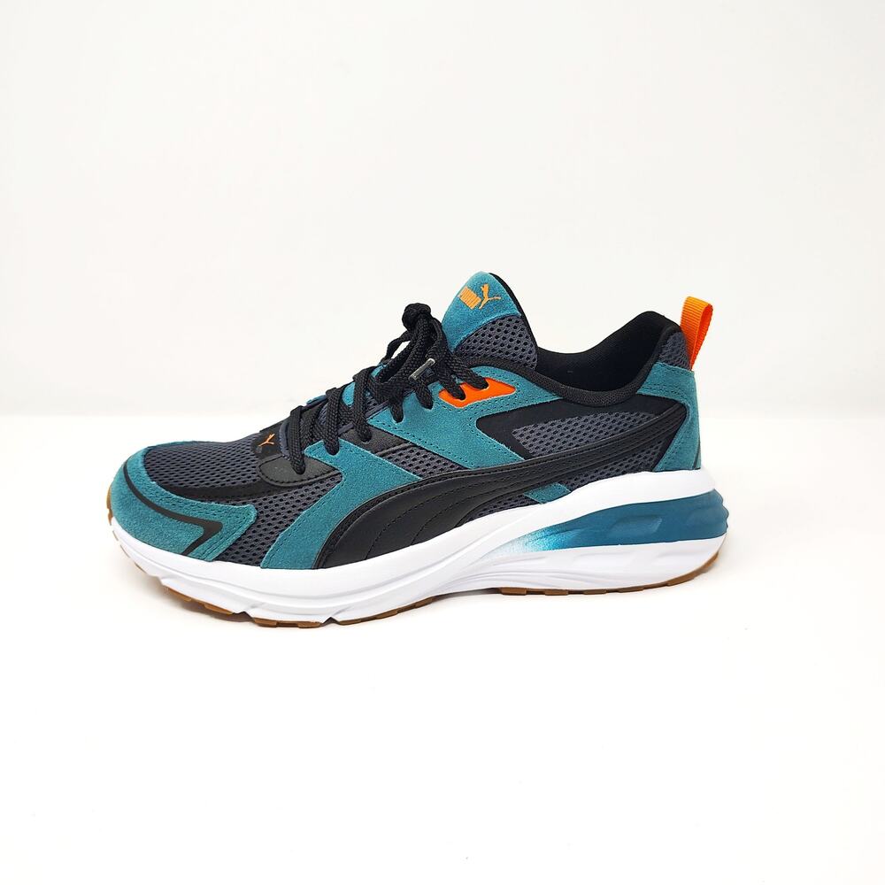 New Puma Shoes Mens 8.5 Womens 10 Sneakers Hypnotic LS Teal Black Athletic